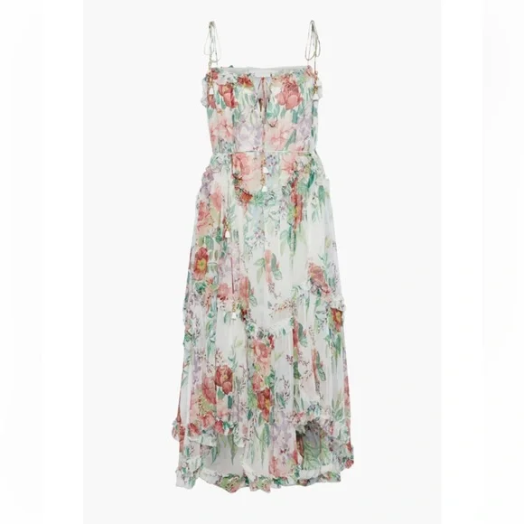 Zimmerman Floral Ruffle Midi Dress - Picture 2 of 2